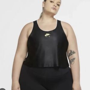 Nike Air dri fit black NFS workout training top size 1X